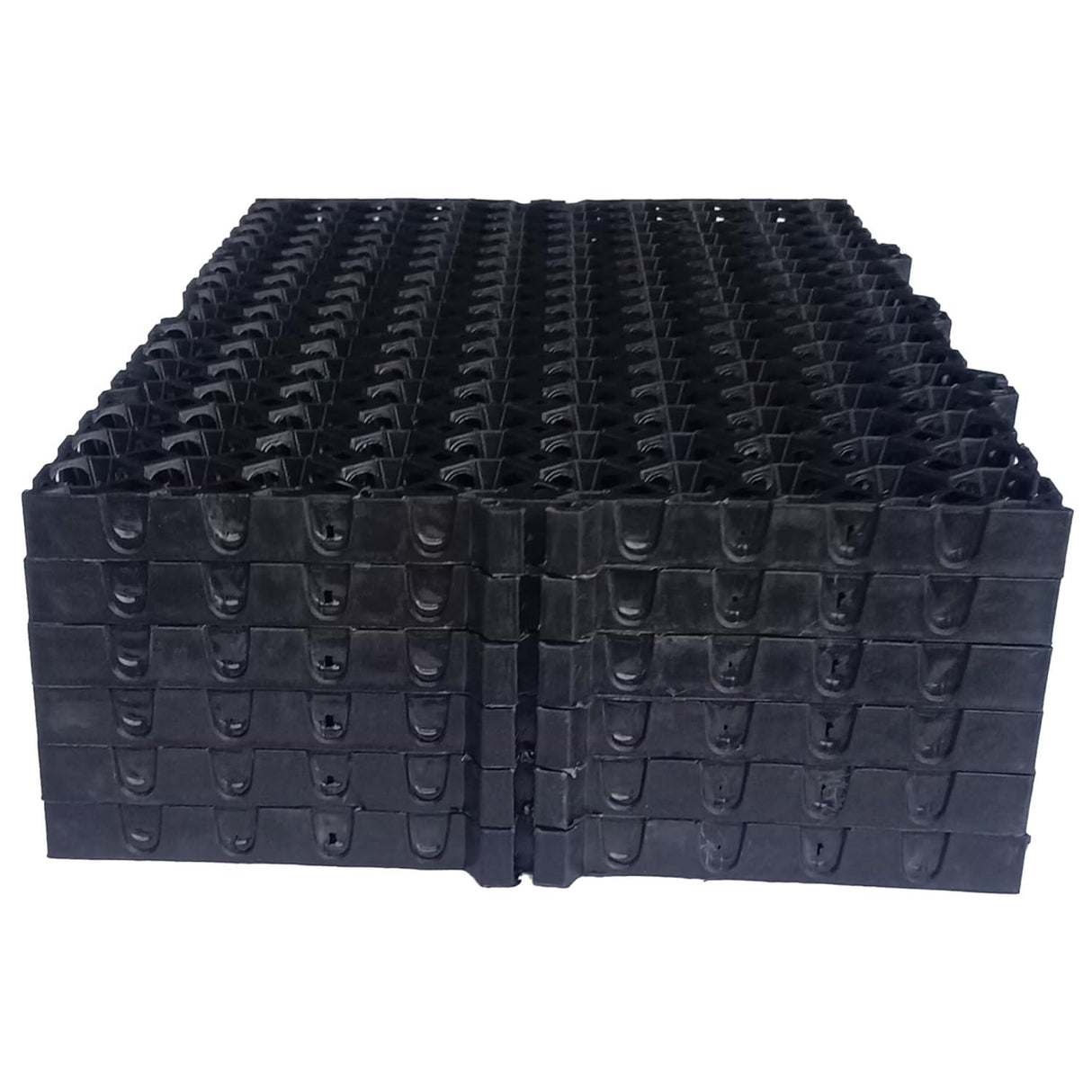 Garden Drain Cell and 20mm Drainage Mat, Black, 500 x 250 x 20 mm – Pack of 12, Perfect for Terrace and Kitchen Gardens - Singhal Mart