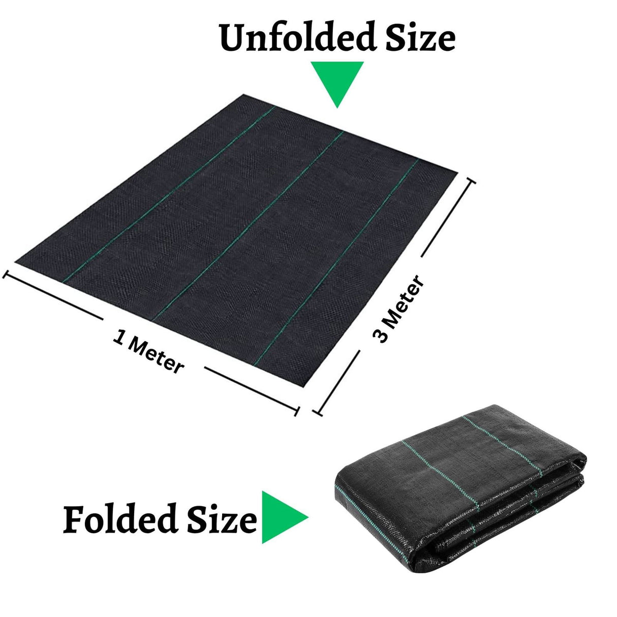 Garden Weed Control Barrier Sheet Mat Landscape - Singhal Mart