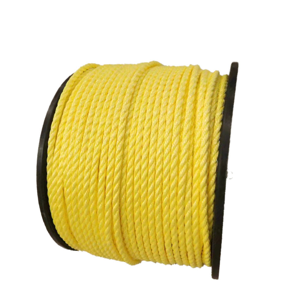 Singhal PP Rope Yellow 220m | High Tensile Strength Nylon Virgin Plastic Twist Rope | Durable, Lightweight, Weatherproof Multiuse Rope for Indoor & Outdoor – Clothes Drying, Packing, Fishing, Survey Line & More