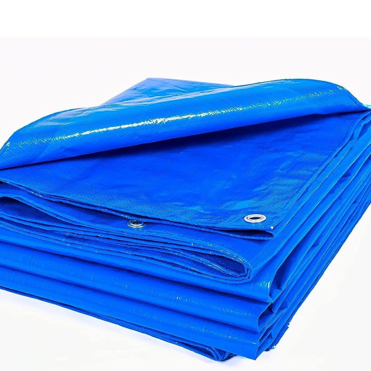 HDPE Blue Tarpaulin Sheet 16x24ft – Heavy-duty, UV-resistant, 100% pure virgin, 170 GSM with reinforced eyelets for durable, waterproof protection. - Singhal Mart