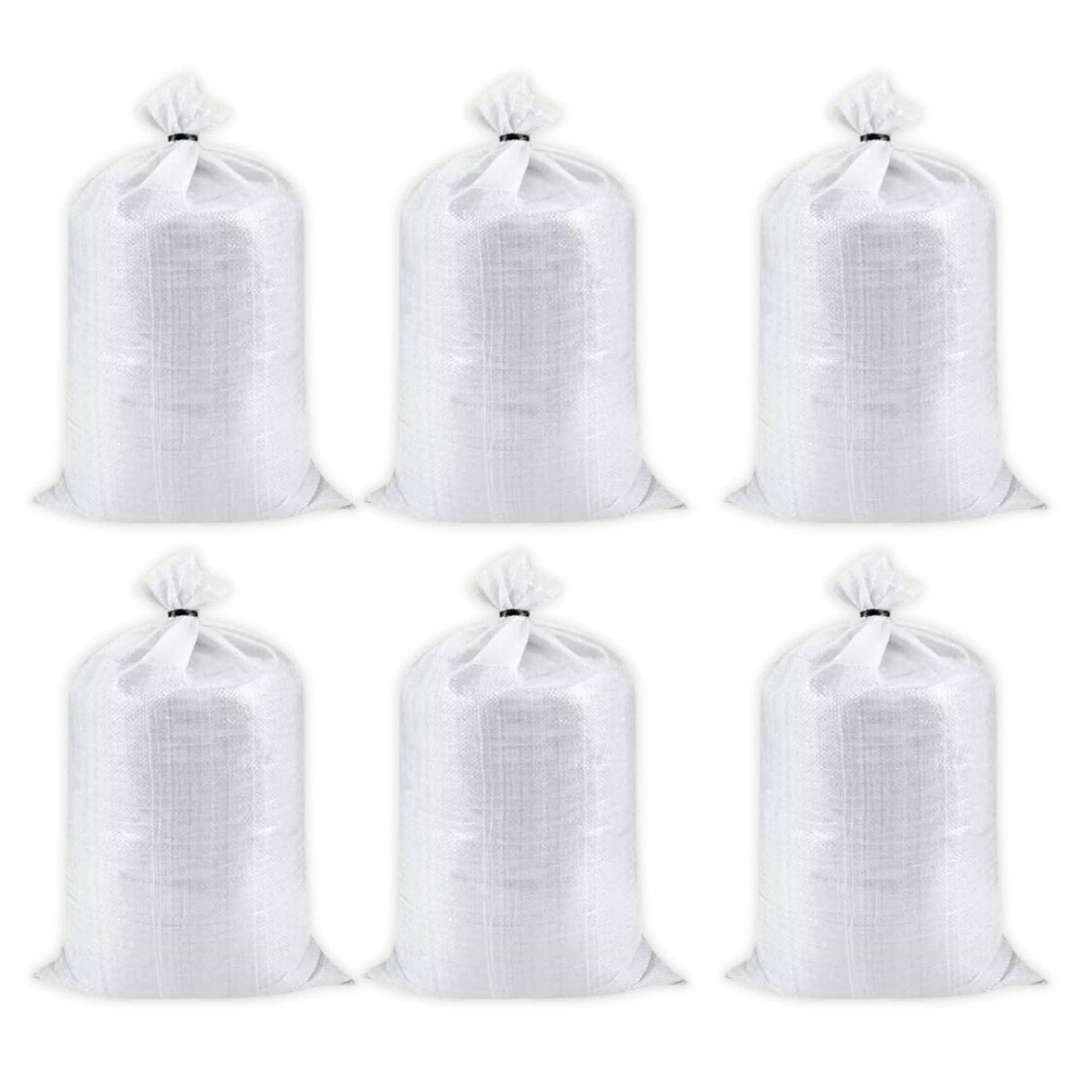 HDPE White Bags for Food Packaging – Great for Vegetables, Grains, Wheat, Rice, Sugar, and More – 24x36 Inch Size, Set of 6 Pieces - Singhal Mart