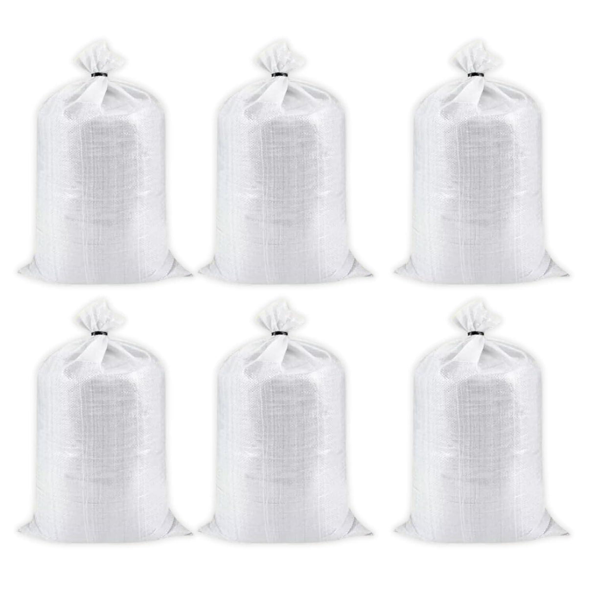HDPE White Bags for Food Packaging – Great for Vegetables, Grains, Wheat, Rice, Sugar, and More – 24x36 Inch Size, Set of 6 Pieces - Singhal Mart