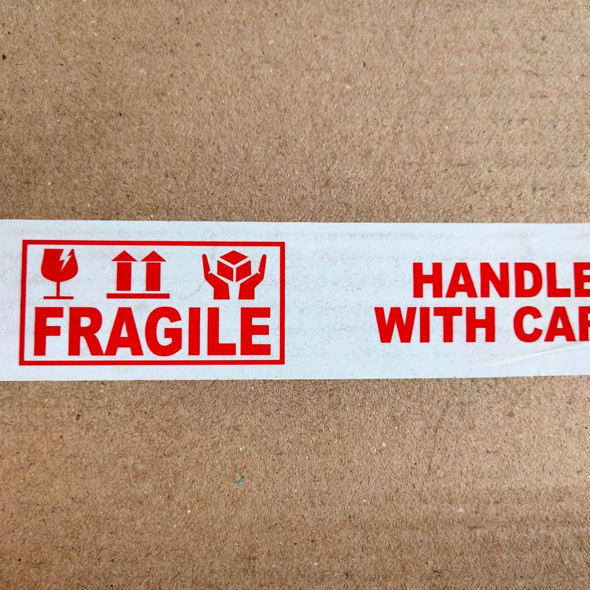 Handle with Care Fragile Tape – 12 Rolls of Printed Packaging Tape, 48mm x 65m Each - Singhal Mart