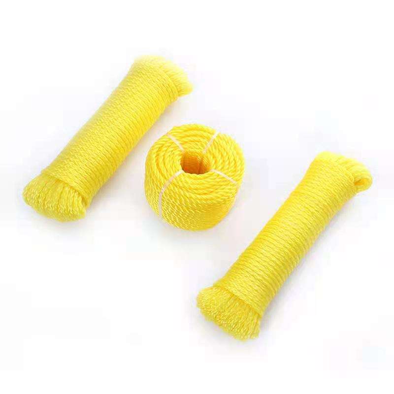 Singhal PP Rope Yellow 220m | High Tensile Strength Nylon Virgin Plastic Twist Rope | Durable, Lightweight, Weatherproof Multiuse Rope for Indoor & Outdoor – Clothes Drying, Packing, Fishing, Survey Line & More