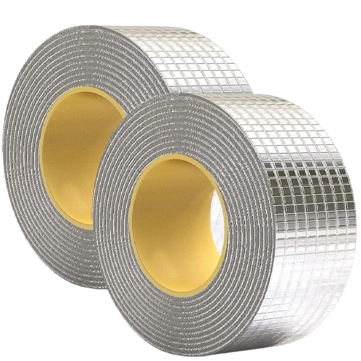Leakage Repair Waterproof Tape – 5CM x 5M. Aluminum Foil and Butyl Rubber Tape for Pipe and Roof Water Leakage Solutions, Adhesive Sealing - Singhal Mart