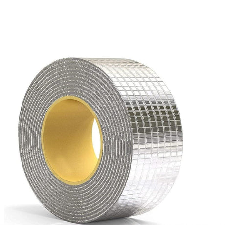 Leakage Repair Waterproof Tape – 5CM x 5M. Aluminum Foil and Butyl Rubber Tape for Pipe and Roof Water Leakage Solutions, Adhesive Sealing - Singhal Mart