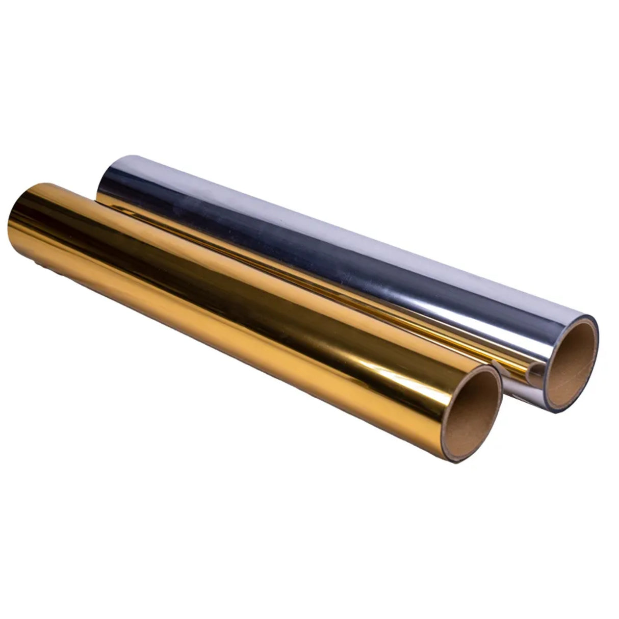 Singhal Metallized PET Film Roll - 50 Micron, 1000 mm Width (1 Roll - 56 KG) Gold & Matte Blue | Reflective, Durable Film for Packaging, Decoration, Craft & Industrial Use