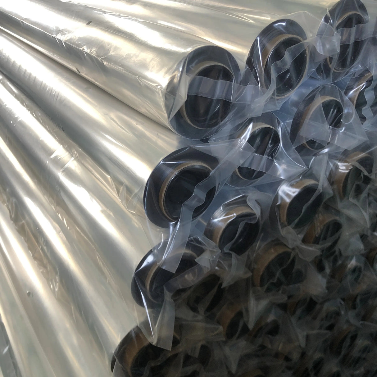 Singhal Metallized PET Film Roll - 50 Micron, 1000 mm Width (1 Roll - 56 KG) Gold & Matte Blue | Reflective, Durable Film for Packaging, Decoration, Craft & Industrial Use