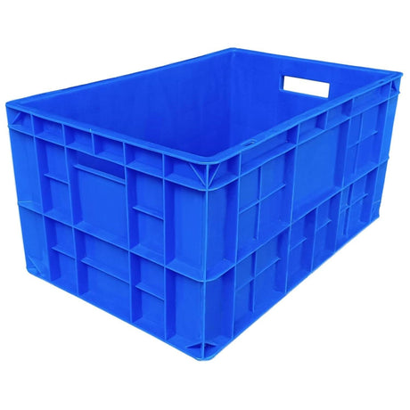 Multipurpose Heavy Duty Plastic Storage Crates - 50x32.50x25 CM | Shelf Basket | Storage Bin for Vegetables, Fruits, Milk | Durable Crate for Storage - Singhal Mart