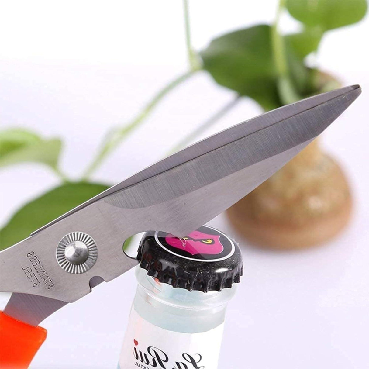 Multipurpose Kitchen Scissors – High-Grade Stainless Steel Blades for Home and Gardening. Precision Ground Edge for Versatile Use, Pack of 2 - Singhal Mart