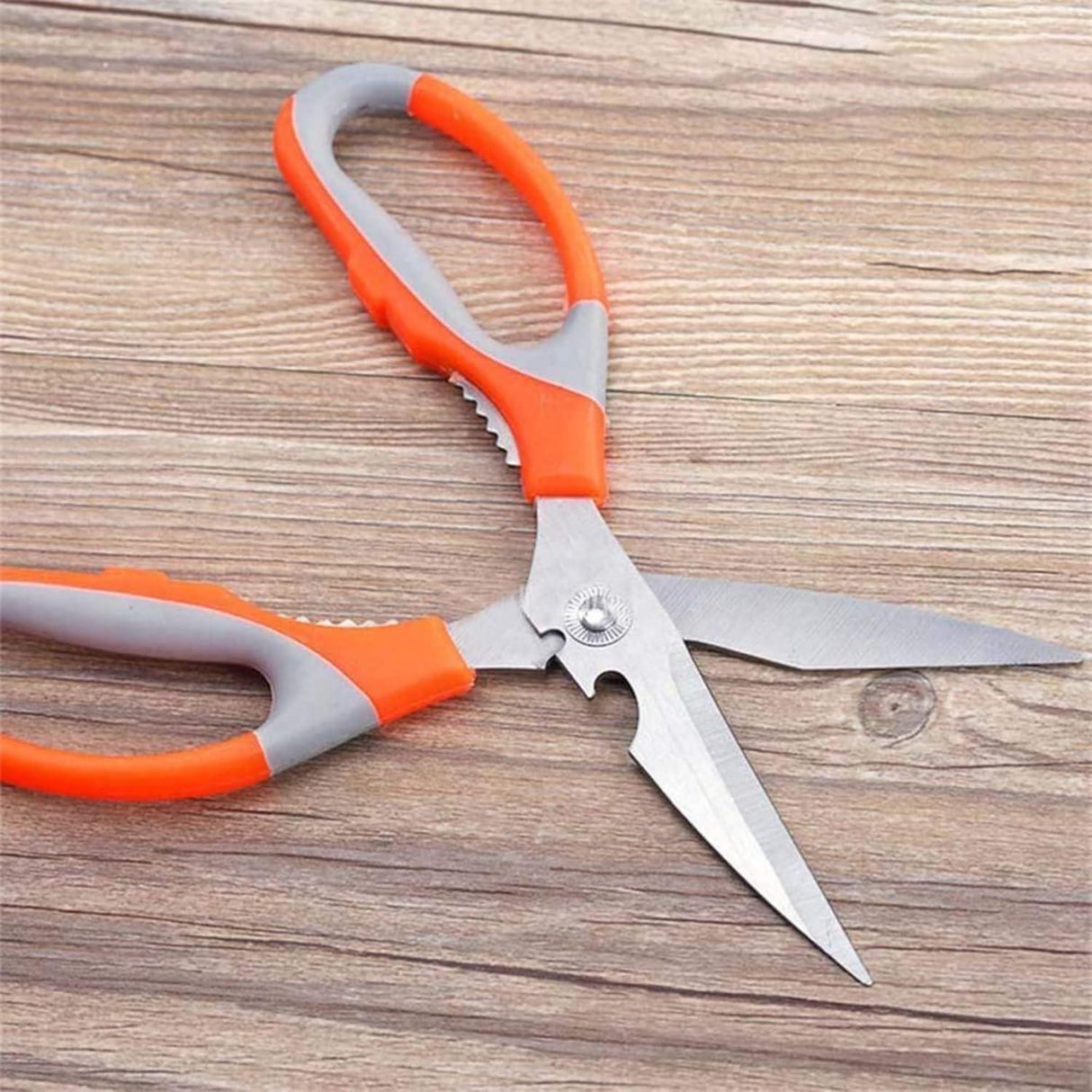 Multipurpose Kitchen Scissors – High-Grade Stainless Steel Blades for Home and Gardening. Precision Ground Edge for Versatile Use, Pack of 2 - Singhal Mart