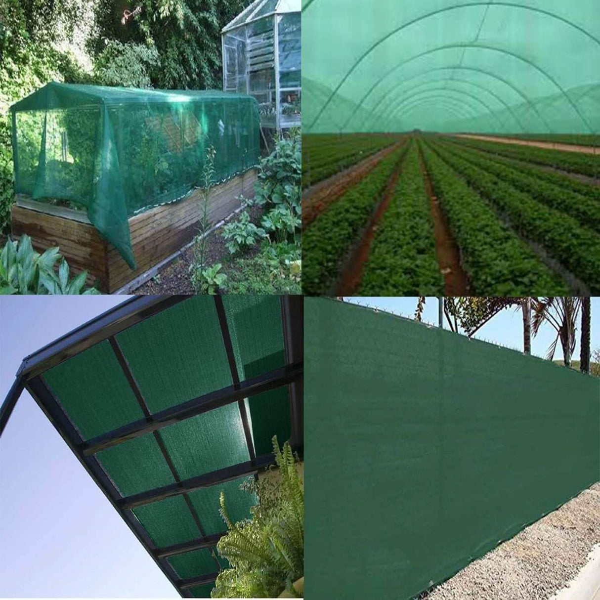 Multipurpose Shade Net/Agro Net/Green Net/House Net, Superior 90% UV Protection for Terrace, Garden, Green House, Balcony and Gardening - Singhal Mart