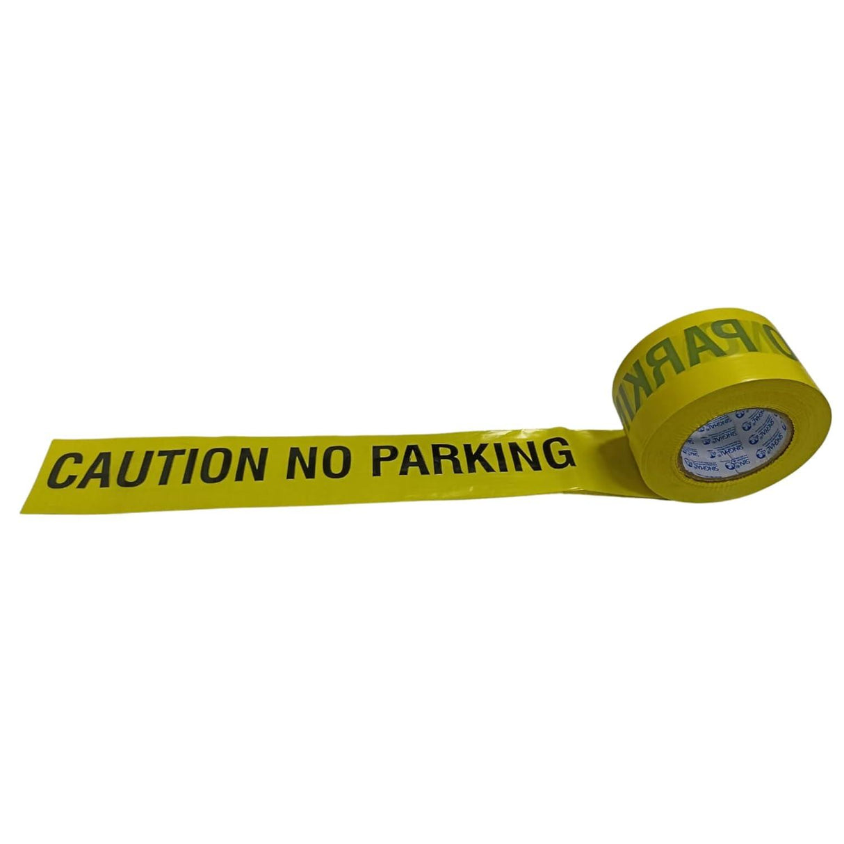 No Parking Caution Tape Roll – 3 Inch x 300 Meter, Bright Yellow with Bold Black Print. High Visibility Warning Tape, Waterproof for Effective Use - Singhal Mart