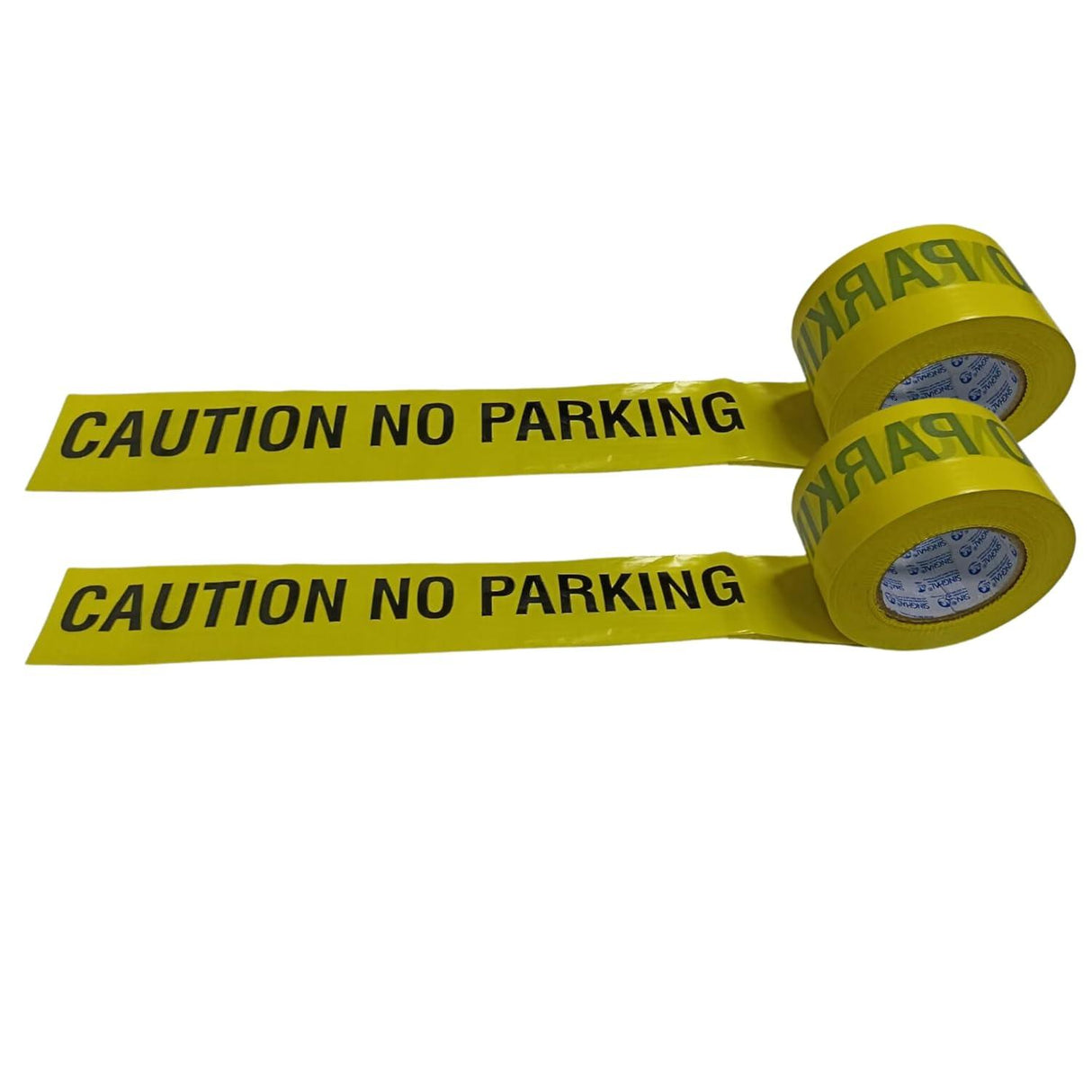No Parking Caution Tape Roll – 3 Inch x 300 Meter, Pack of 2. High-Visibility Bright Yellow with Bold Black Print. Waterproof Warning Tape - Singhal Mart