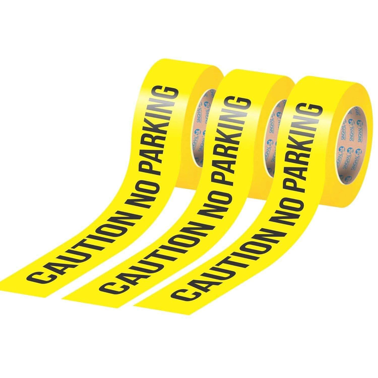No Parking Caution Tape Yellow Roll 3 inch x 300 meter - Singhal Mart