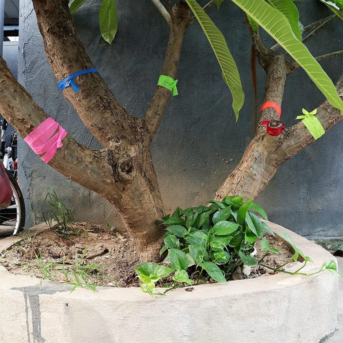 Orange Flagging Tape, 1 Inch Wide, 300 Feet Long | Highly Visible for Marking and Flagging | Combo Pack of 6 Rolls - Singhal Mart