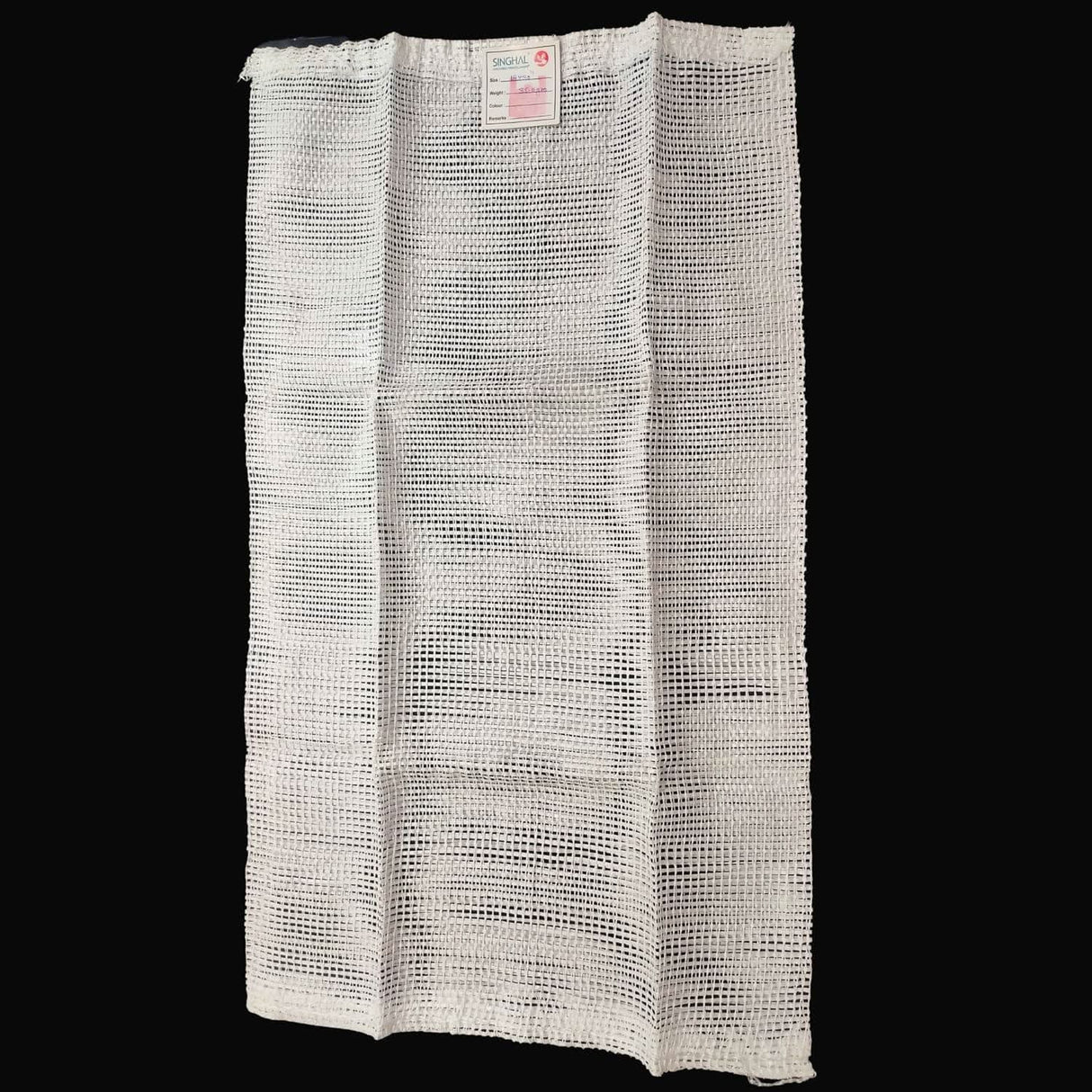 PP Mesh Storage Bags 18x33 Inch White Color Up to 25kg Capacity - Singhal Mart