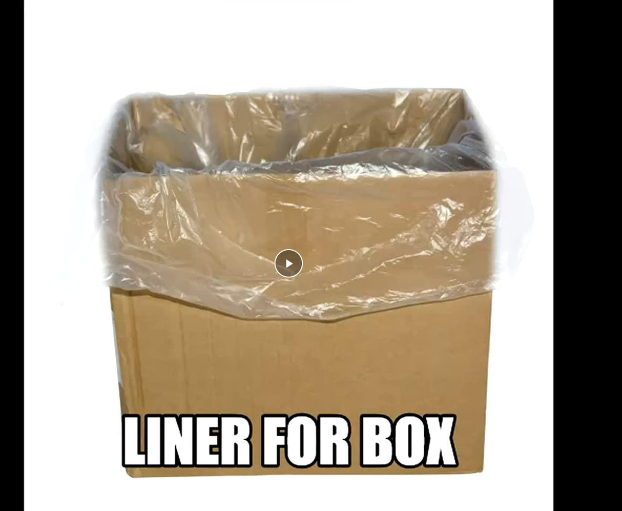 Pack of 20 Large 20x30 Inch 120 Micron Thick Food-Grade Transparent Polyethylene Bags for Bulk Food Packing & Storage | Multi-Use, Durable, Versatile - Singhal Mart