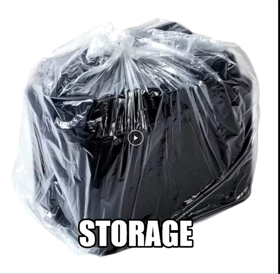 Pack of 20 Large 20x30 Inch 120 Micron Thick Food-Grade Transparent Polyethylene Bags for Bulk Food Packing & Storage | Multi-Use, Durable, Versatile - Singhal Mart