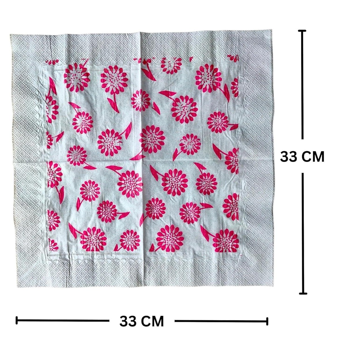 Paper Napkins 33x33 Pack of 6 (50 Pulls Per Pack, 300 Sheets) - Singhal Mart