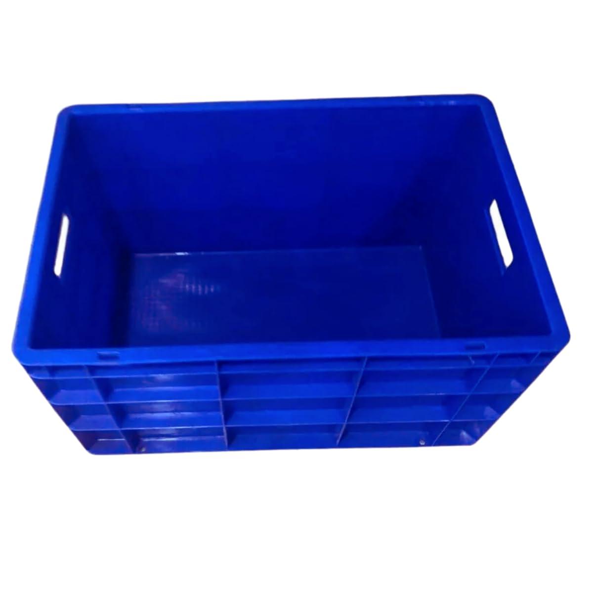 Plastic Crate 500x325x250 MM Big Storage Basket for Vegetable, Fruit, Milk - Singhal Mart