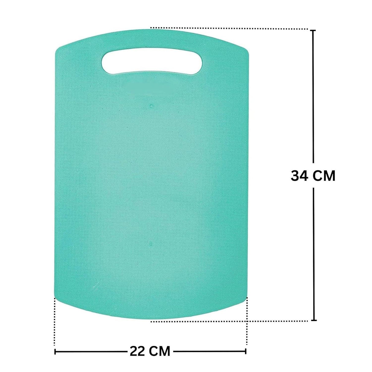 Plastic Cutting Board with Handle – Premium-Grade for Kitchen Use, Food Safe & BPA-Free, Dishwasher Safe – Medium Green, Pack of 2 - Singhal Mart
