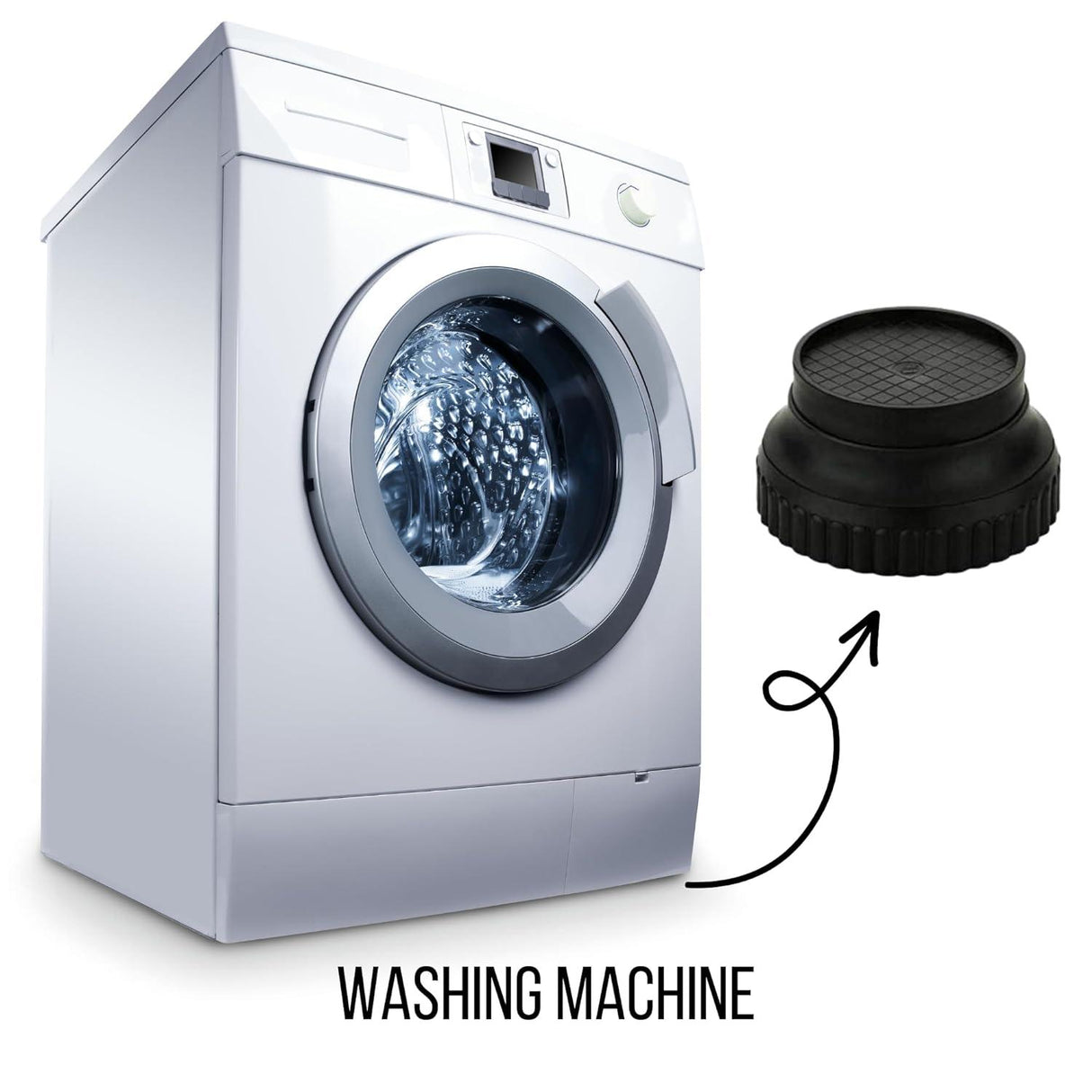 Plastic Round Base Stand for Bed, Refrigerator, Washing Machine – Set of 12 - Singhal Mart