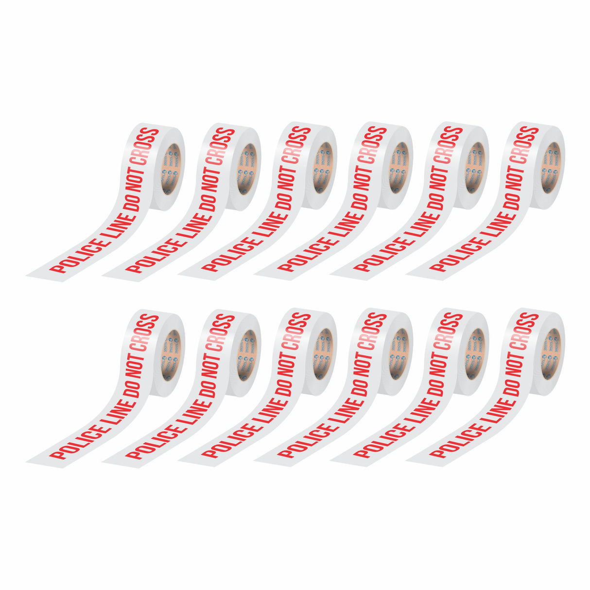 Police Line Do Not Cross Barricade Tape Roll 3 inch x 300 Meter white with red text