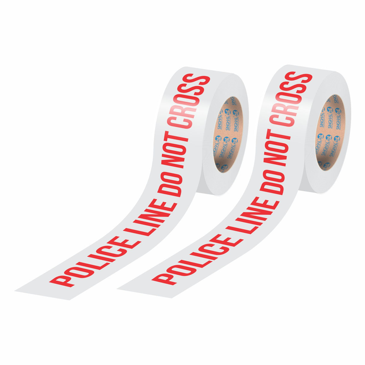 Police Line Do Not Cross Barricade Tape Roll 3 inch x 300 Meter white with red text