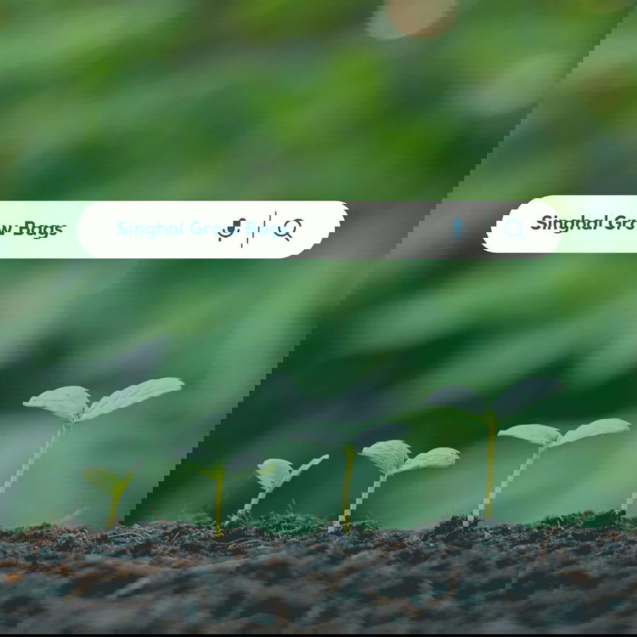 Premium 260 GSM Green HDPE UV-Protected Round Grow Bags for Durable Terrace and Vegetable Gardening - Reliable for All Plants! - Singhal Mart