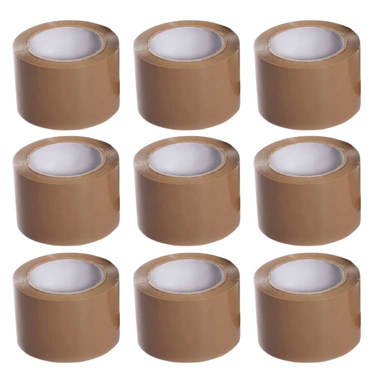 Premium Cello Tape 2 Inch (5 cm) Wide, 65m Length, Brown | BOPP Packaging Tape, Set of 6 Rolls - Singhal Mart