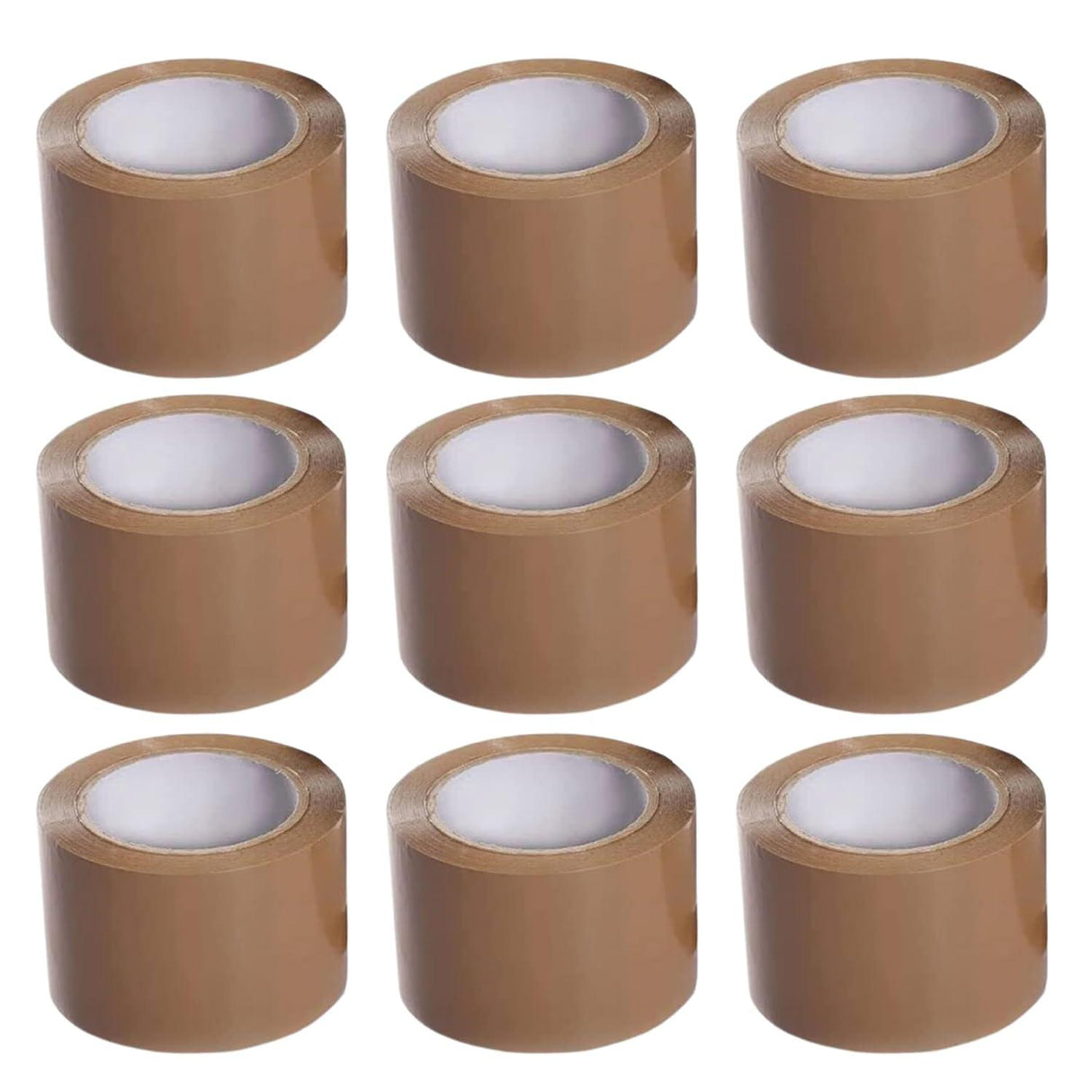 Premium Cello Tape 2 Inch (5 cm) Wide, 65m Length, Brown | BOPP Packaging Tape, Set of 6 Rolls - Singhal Mart