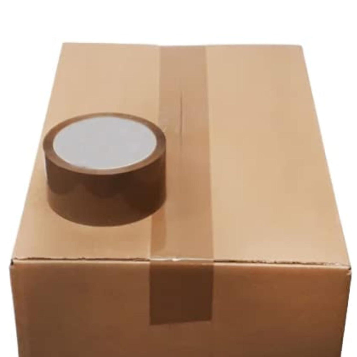 Premium Cello Tape 2 Inch (5 cm) Wide, 65m Length, Brown | BOPP Packaging Tape, Set of 6 Rolls - Singhal Mart