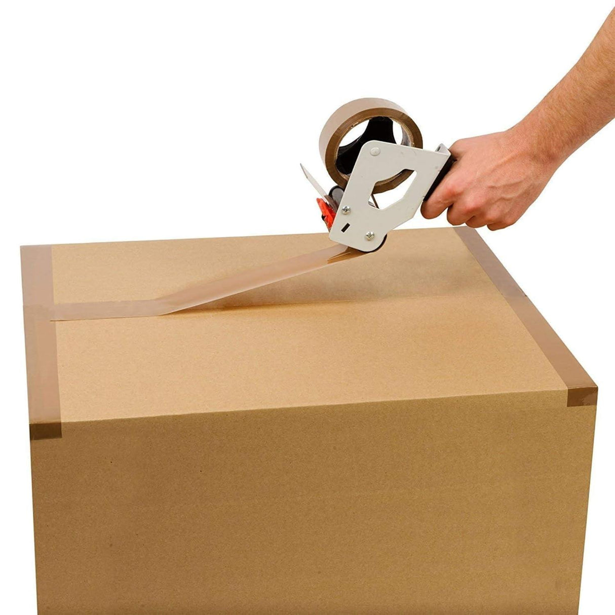 Premium Cello Tape 2 Inch (5 cm) Wide, 65m Length, Brown | BOPP Packaging Tape, Set of 6 Rolls - Singhal Mart