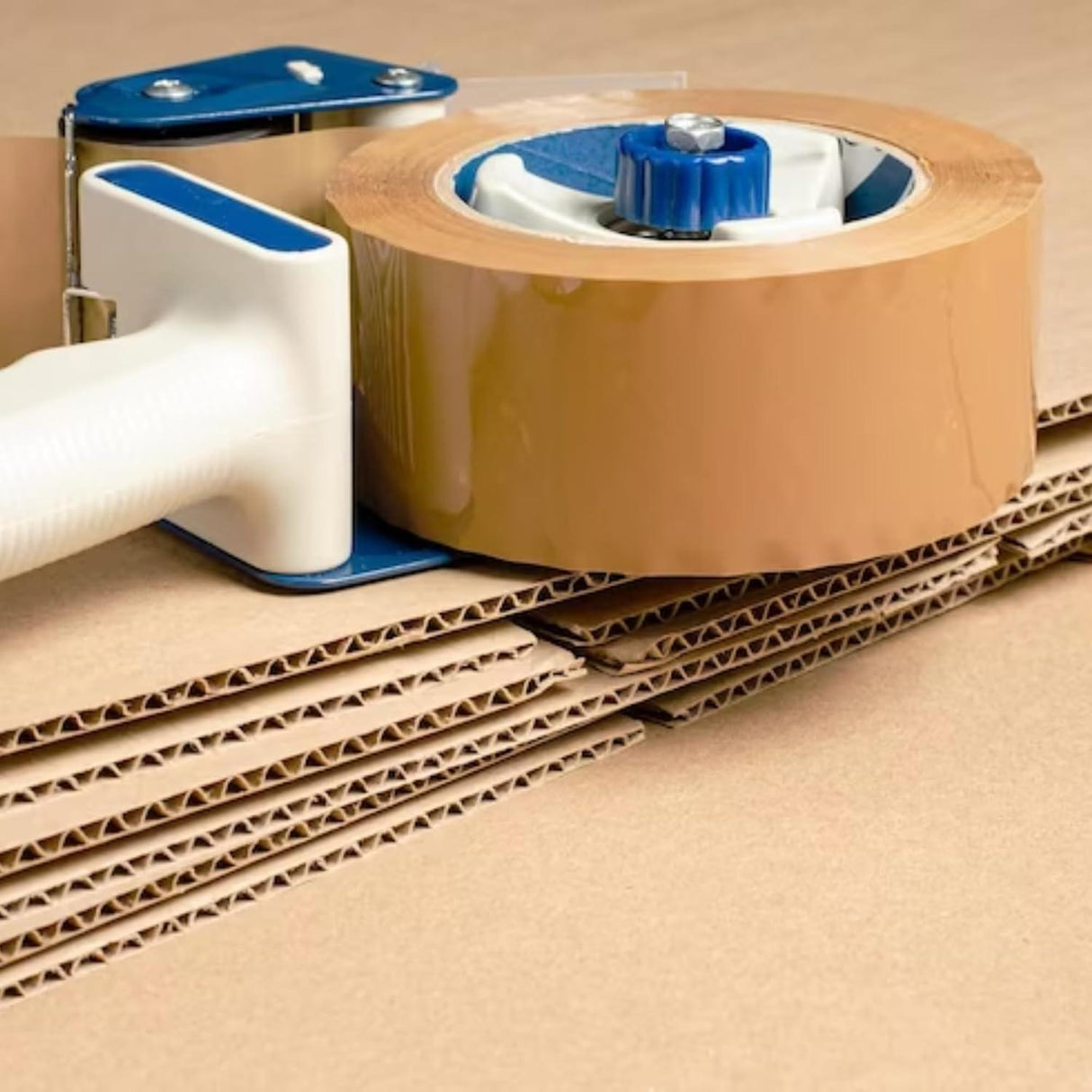 Premium Cello Tape 2 Inch (5 cm) Wide, 65m Length, Brown | BOPP Packaging Tape, Set of 6 Rolls - Singhal Mart