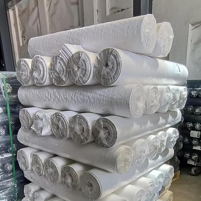 Premium White Garden Weed Control Mat 1x100m, 90 GSM Heavy-Duty Landscape Fabric for Effective Weed Blocking in Gardens and Outdoor Projects - Singhal Mart