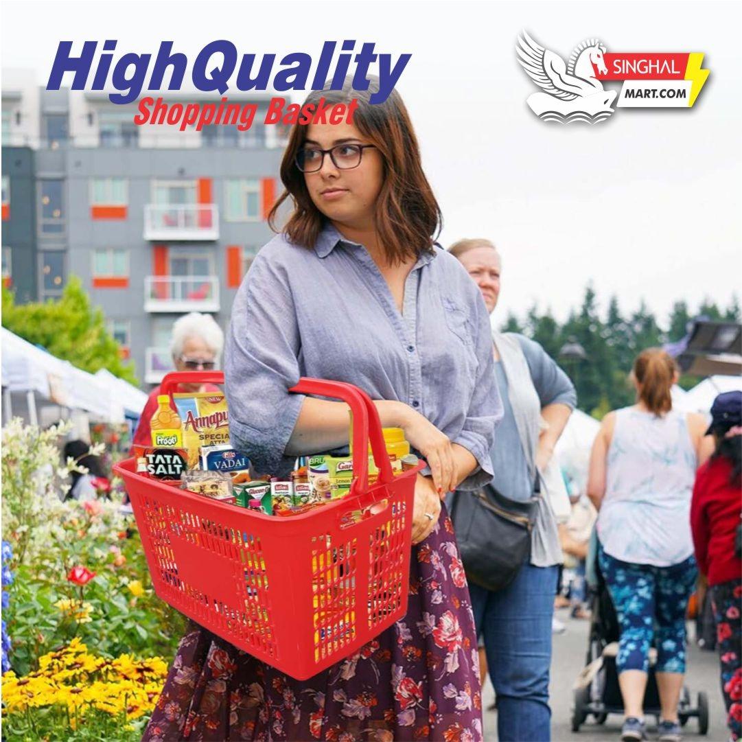 Red Color Personal Shopping Cart for Carry away & store in Car boot space - Singhal Mart