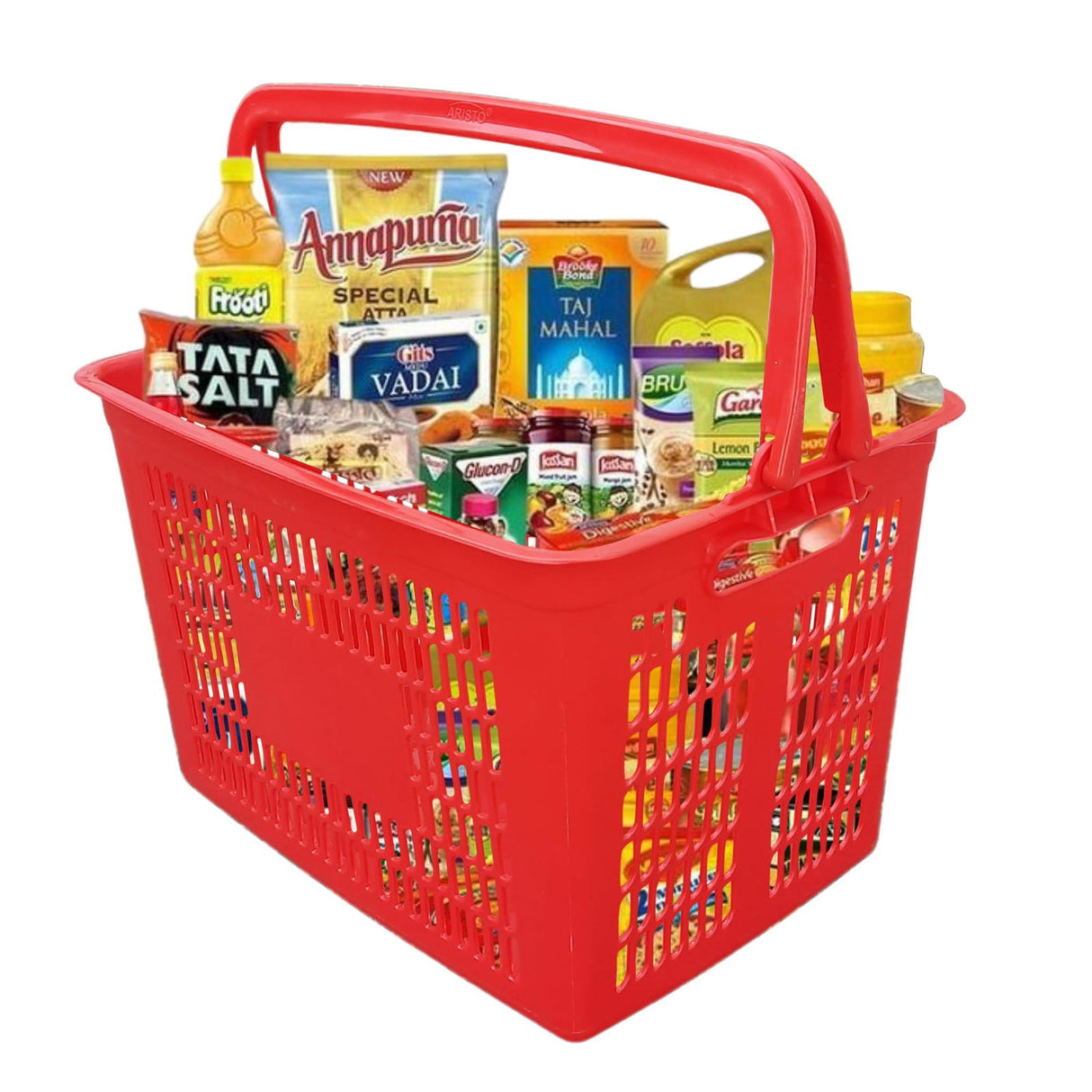 Red Color Personal Shopping Cart for Carry away & store in Car boot space - Singhal Mart