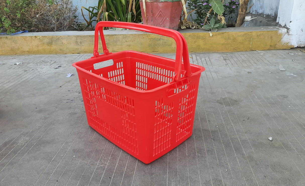 Red Color Personal Shopping Cart for Carry away & store in Car boot space - Singhal Mart
