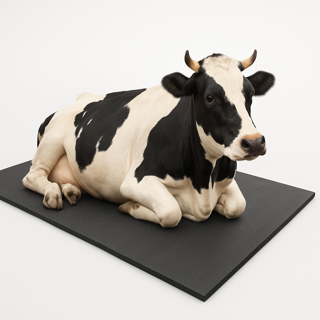 Cow-Mat Animal Feeding Mat, measuring 8 x 5 feet, designed to enhance comfort and efficiency for your livestock feeding needs
