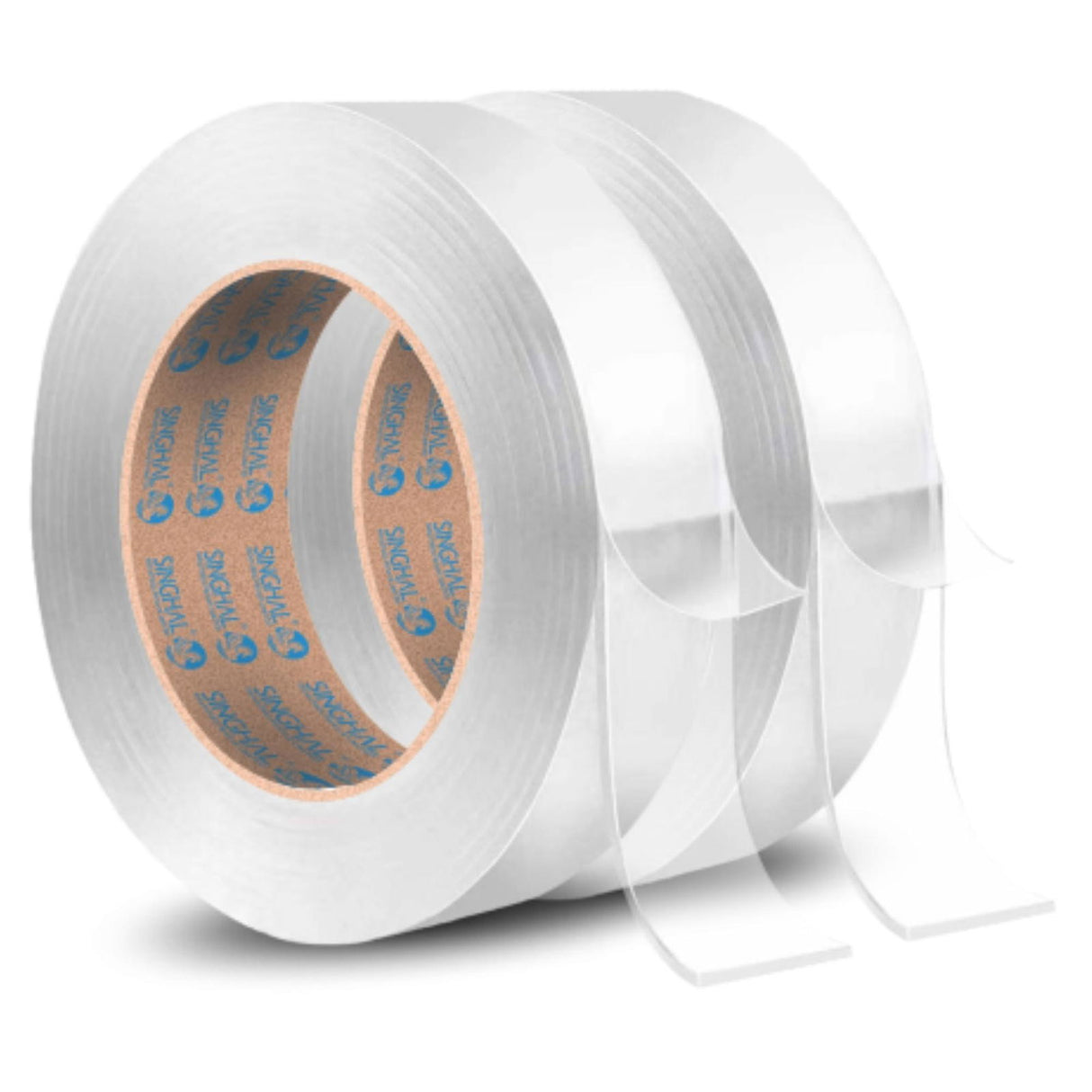 SINGHAL 3 Meters Silicone Double-Sided Tape, Pack of 2 | Super Sticky Gel Grip, Washable, Reusable, No Residue - Perfect for Home & Office Use - Singhal Mart