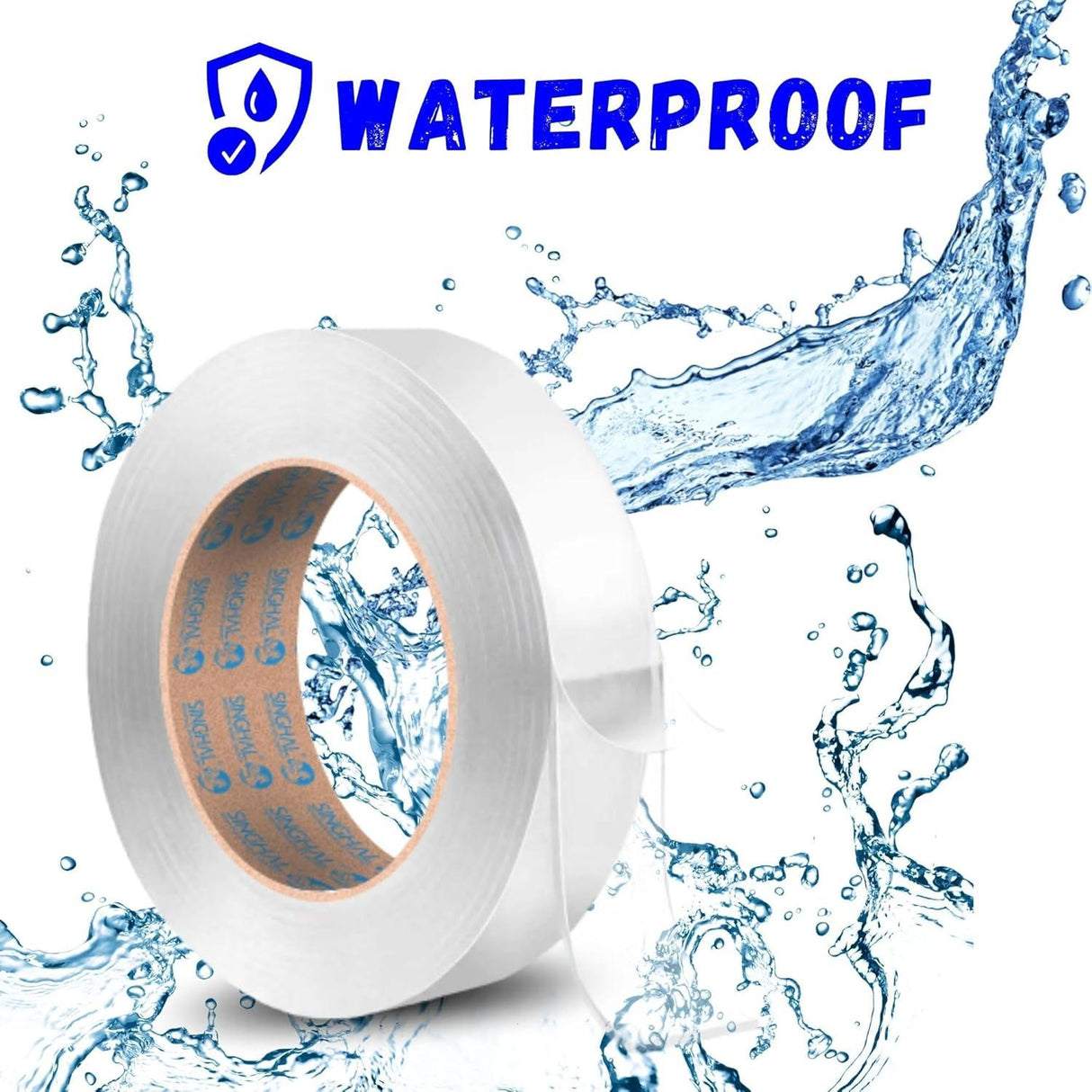 SINGHAL 3 Meters Silicone Double-Sided Tape, Pack of 2 | Super Sticky Gel Grip, Washable, Reusable, No Residue - Perfect for Home & Office Use - Singhal Mart