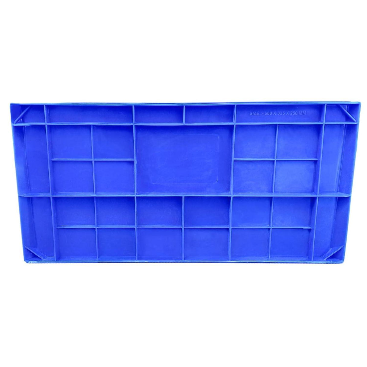 SINGHAL 50x32.50x25 CM Heavy Duty Plastic Crates - Multipurpose Storage Bin for Vegetables, Fruits, Milk | Pack of 3 Large Shelf Baskets - Singhal Mart