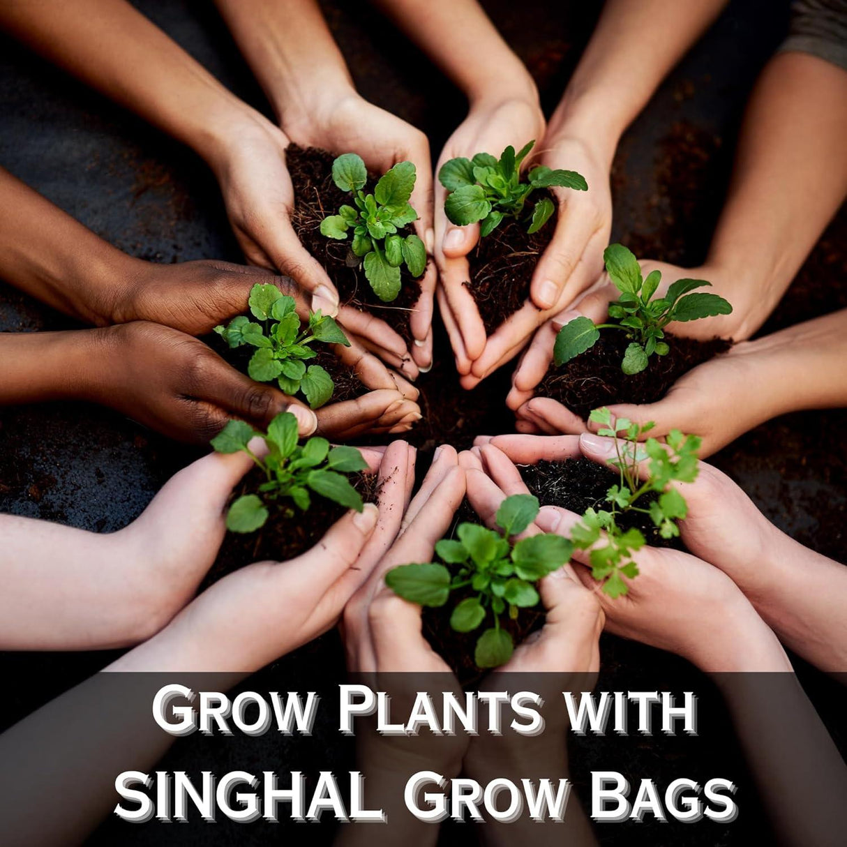 SINGHAL HDPE UV-Protected Round Grow Bags 24x24 Inches, Pack of 20, Green—Ideal for Terrace and Vegetable Gardening - Singhal Mart