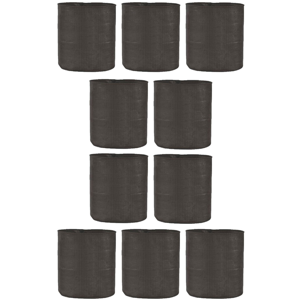 SINGHAL HDPE UV-Resistant Round Grow Bags 24x24 Inch, Black, Pack of 10 – Ideal for Terrace & Veggie Gardens - Singhal Mart