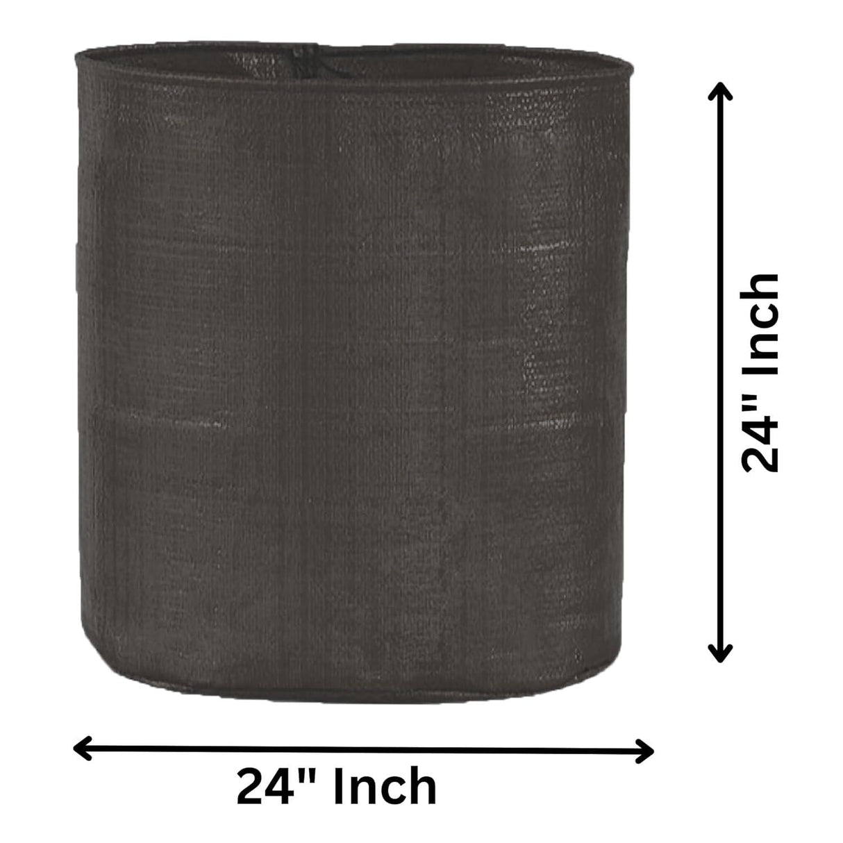 SINGHAL HDPE UV-Resistant Round Grow Bags 24x24 Inch, Black, Pack of 10 – Ideal for Terrace & Veggie Gardens - Singhal Mart