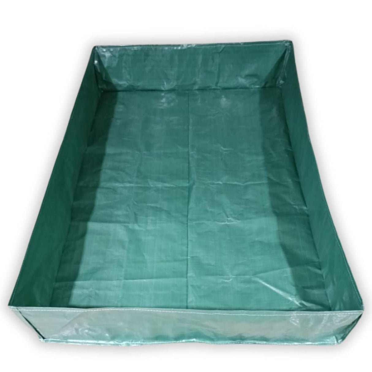 SINGHAL HDPE UV Protected Green Color Rectangular Plants Grow Bags, 6x4x1 Ft - Ideal for Vegetable Terrace Gardening (6 x 4 x 1 Feet) - Singhal Mart