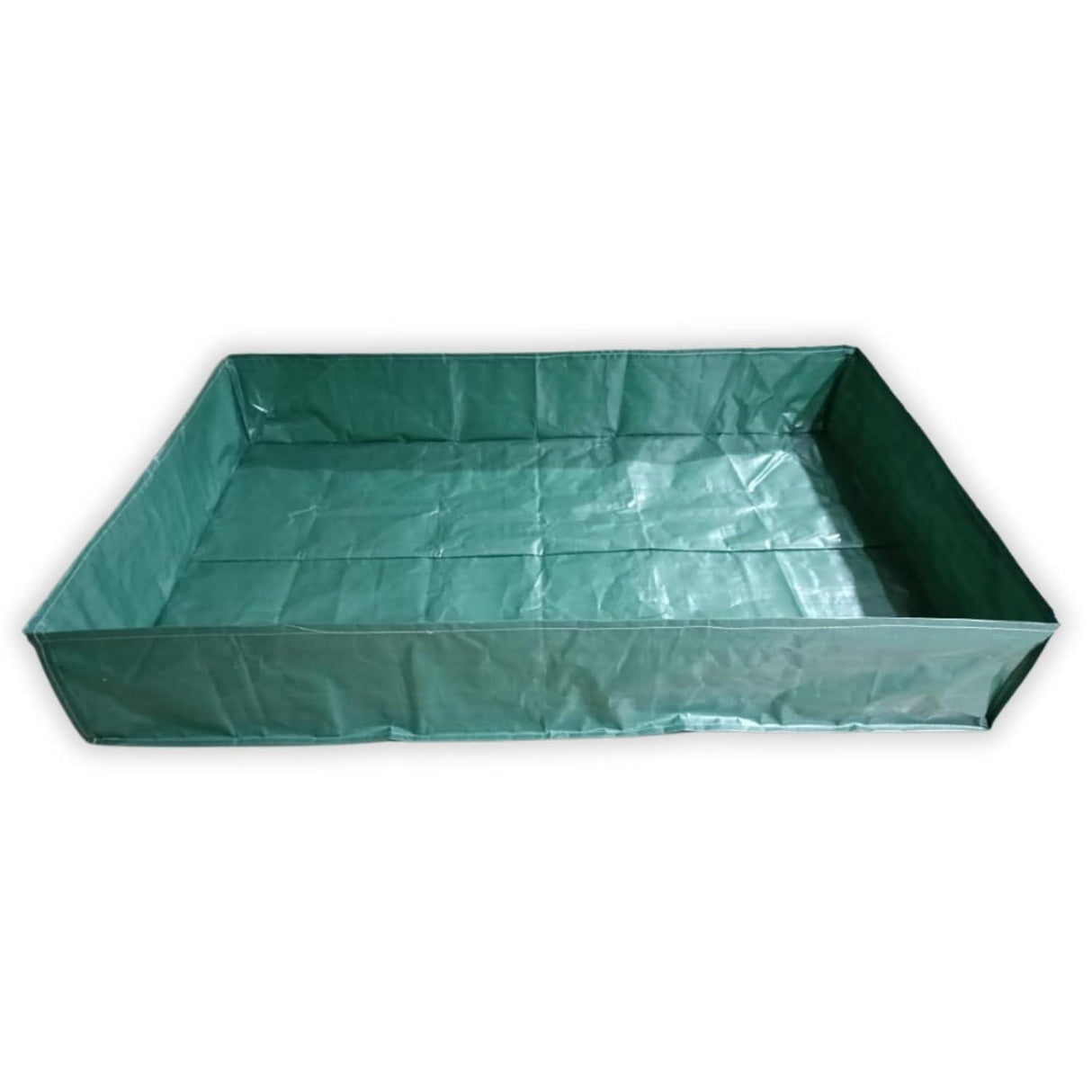 SINGHAL HDPE UV Protected Green Color Rectangular Plants Grow Bags, 6x4x1 Ft - Ideal for Vegetable Terrace Gardening (6 x 4 x 1 Feet) - Singhal Mart