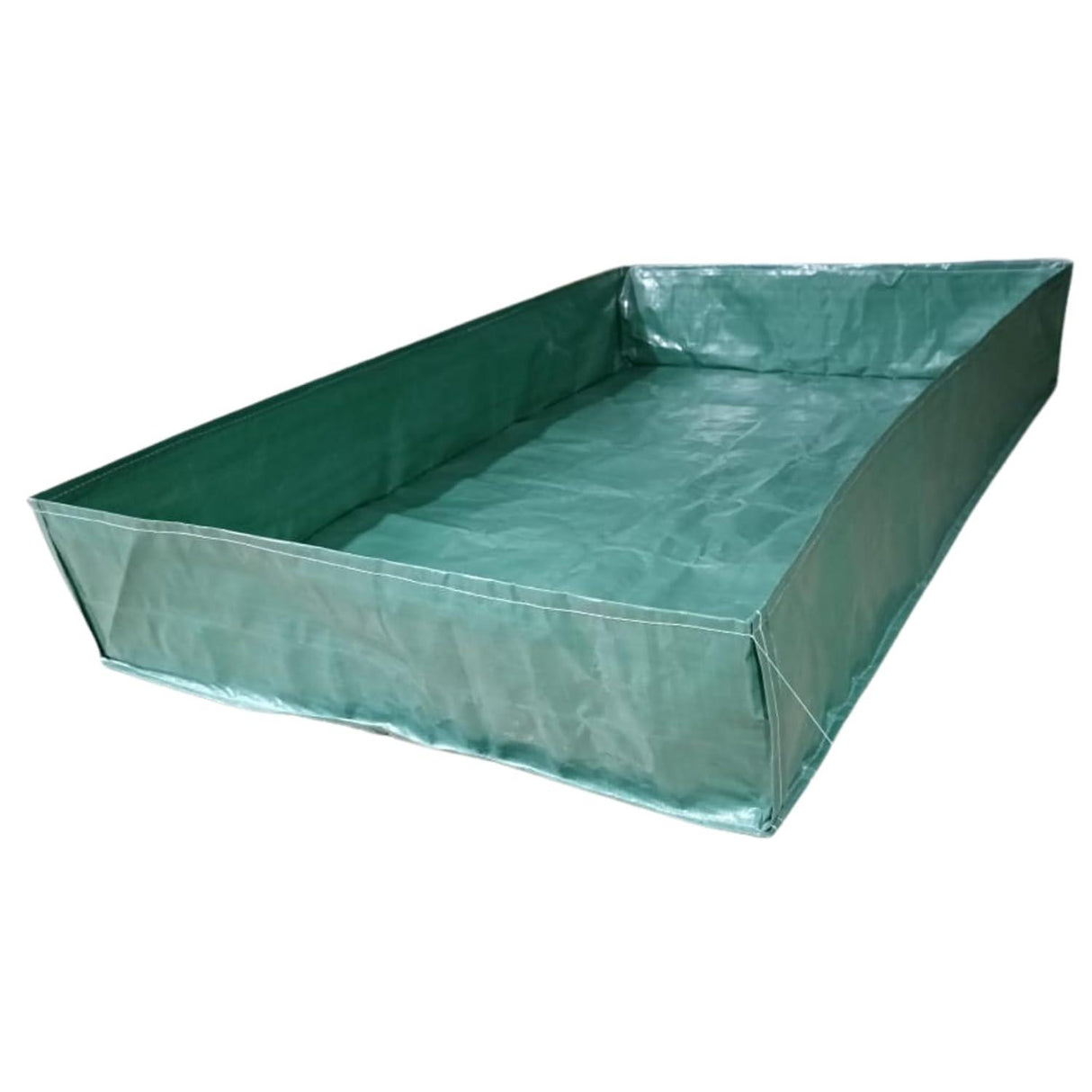 SINGHAL HDPE UV Protected Green Color Rectangular Plants Grow Bags, 6x4x1 Ft - Ideal for Vegetable Terrace Gardening (6 x 4 x 1 Feet) - Singhal Mart