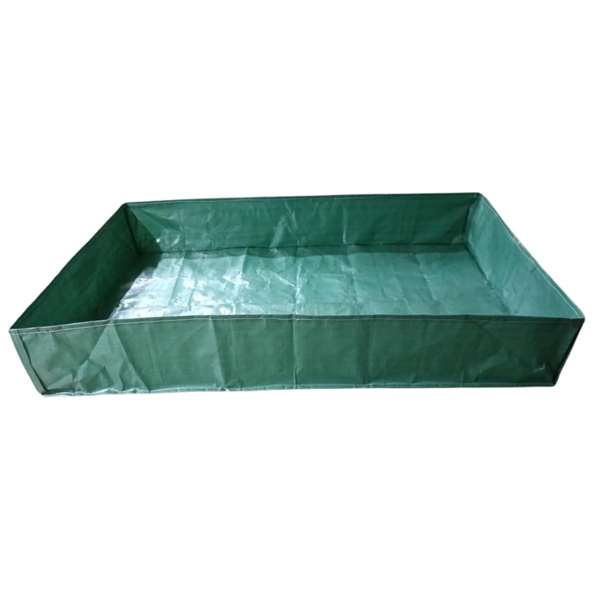 SINGHAL HDPE UV Protected Green Color Rectangular Plants Grow Bags, 6x4x1 Ft - Ideal for Vegetable Terrace Gardening (6 x 4 x 1 Feet) - Singhal Mart